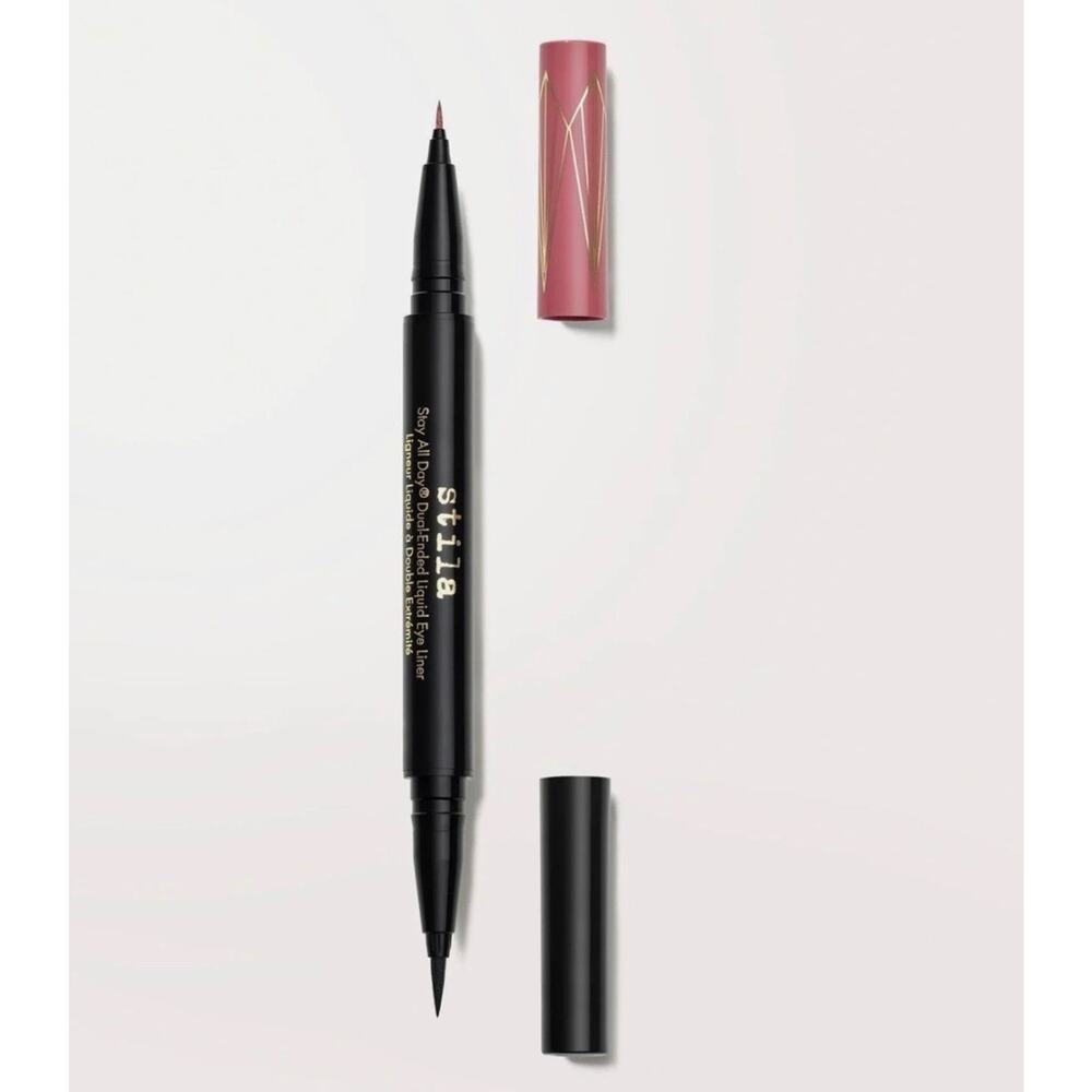 Stila Stay All Day Dual-Ended Waterproof Liquid Eye Liner Rum Punch Intense Blk